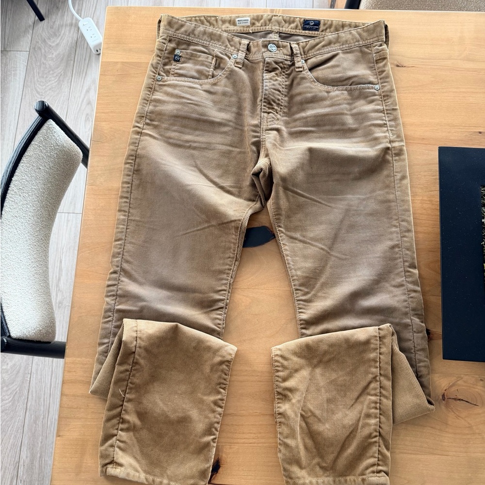 Men's Tan Chino Corduroy Pants